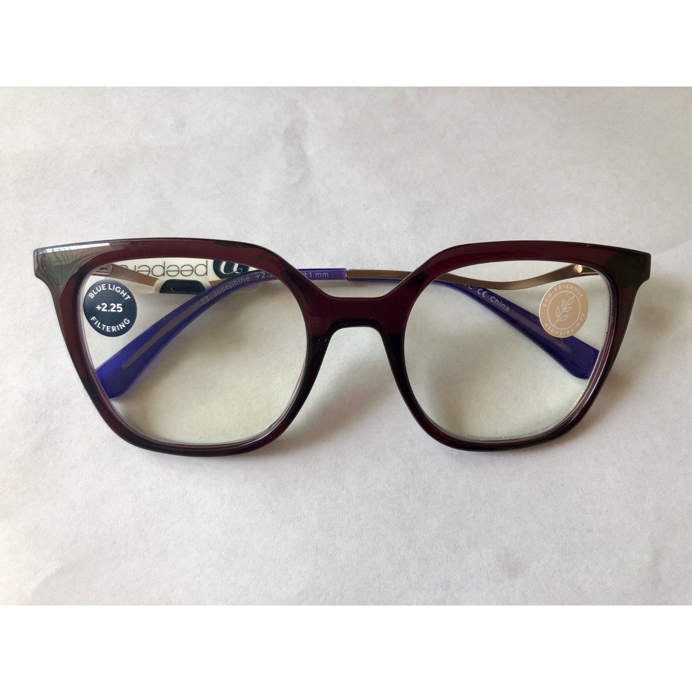 New Cherry Josephine Peepers Blue Light Filter Reading Glasses +2.25